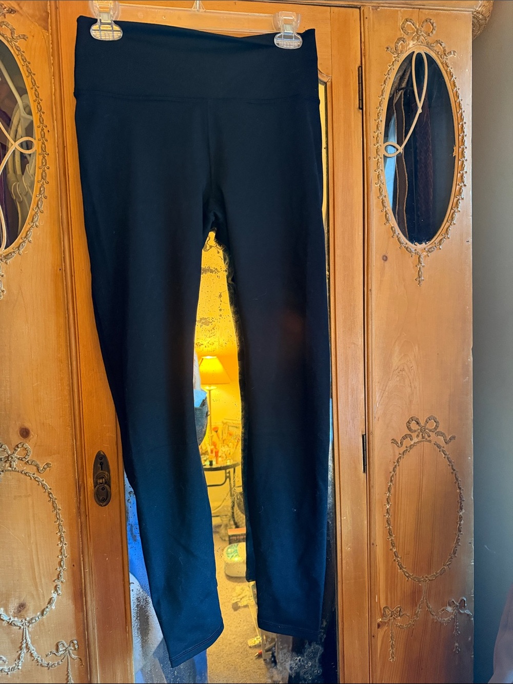 Fabletics Black High-Rise Track Joggers